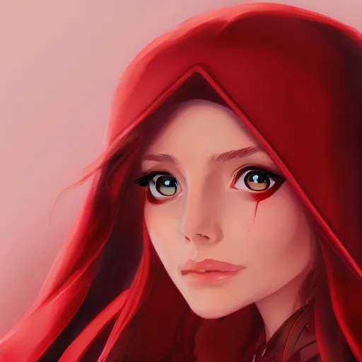 Prompt: Anime portrait of Elizabeth Olsen as Scarlet Witch, trending on artstation, artstationHD, artstationHQ, anime style, 4k, 8k