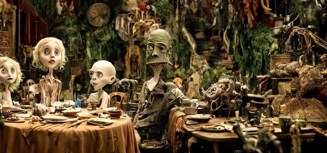 Image similar to a very high resolution image from a new movie. environment. photorealistic, photography, directed by tim burton