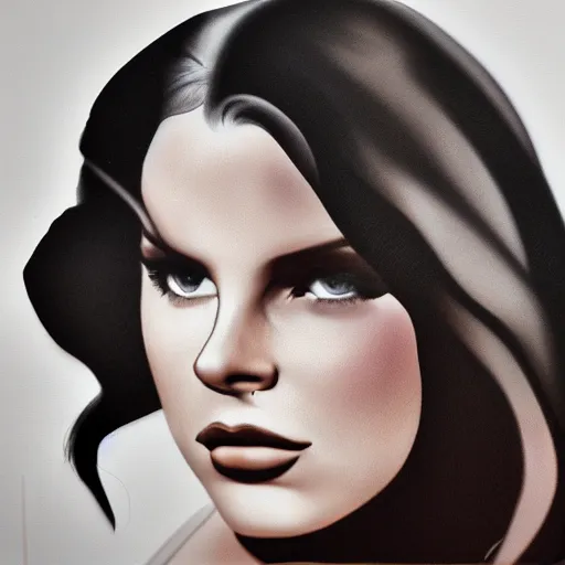 Prompt: Lana del rey portrait, photorealistic, studio