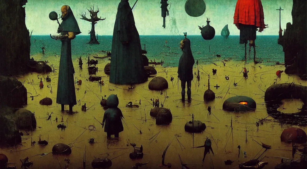 Prompt: single flooded simple!! ritual doll anatomy, very coherent and colorful high contrast masterpiece by norman rockwell franz sedlacek hieronymus bosch dean ellis simon stalenhag rene magritte gediminas pranckevicius, dark shadows, sunny day, hard lighting