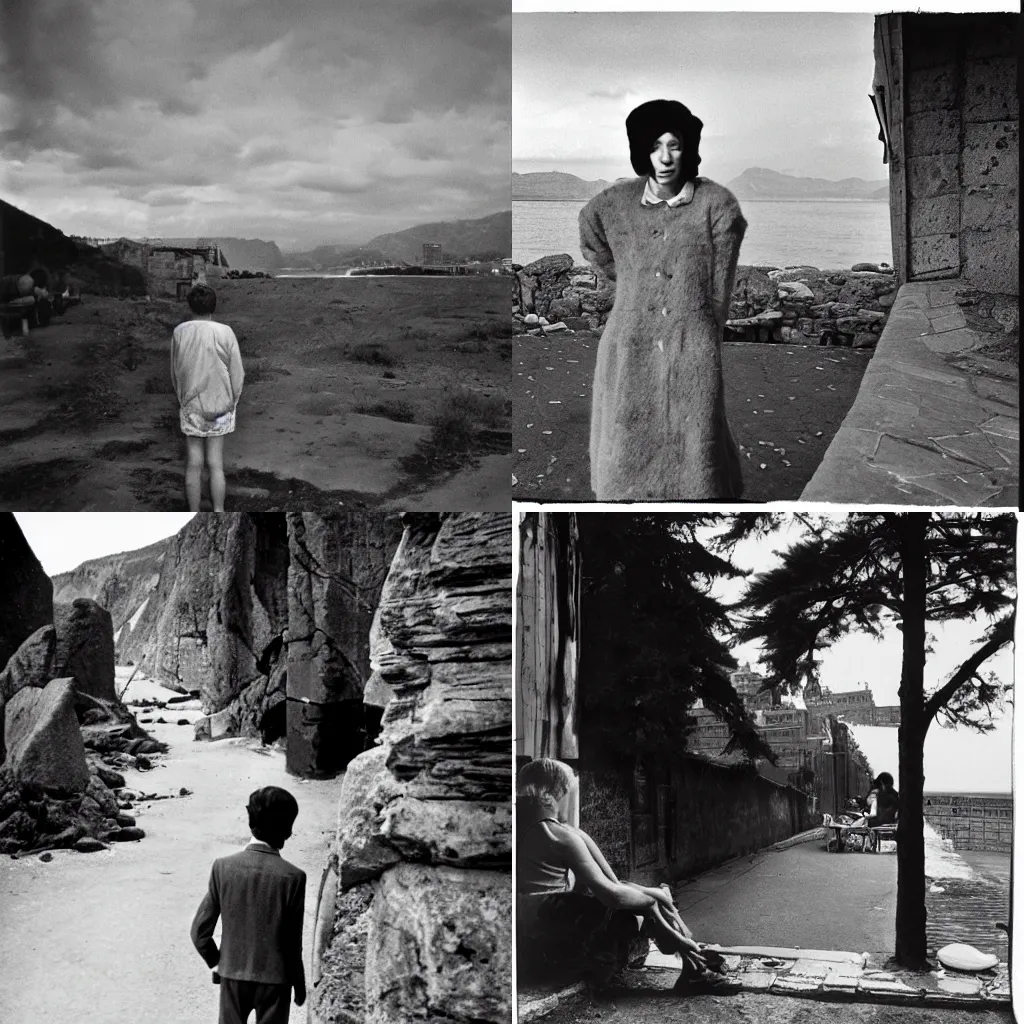 Prompt: a portrait of a character in a scenic environment by Henri Cartier-Bresson