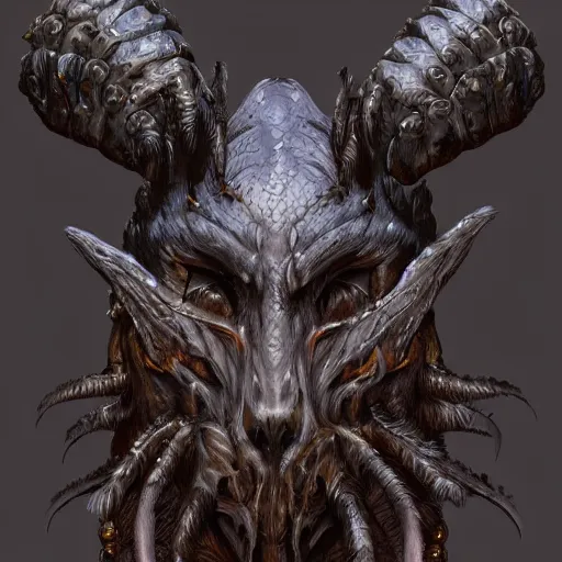 Image similar to a highly detailed portrait of a fantasy creature concept art