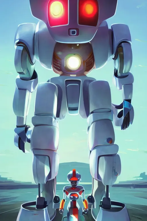 Image similar to metabots medabots medarotto medarot robot minimalist comics helmet mask neon cybereye, behance hd by jesper ejsing, by rhads, makoto shinkai and lois van baarle, ilya kuvshinov, rossdraws global illumination ray tracing hdr radiating a glowing aura