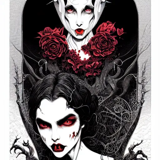 Image similar to portrait dramatic light, by killian eng and joe fenton and bernie wrightson and conrad roset, inspired by baroque dracula, red only, etching, fine sharp high detail,