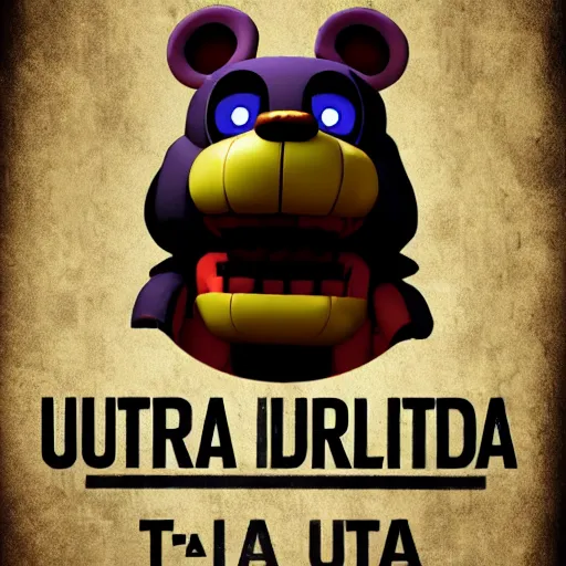 FNAF 10 game ultra realistic and scary poster, Stable Diffusion