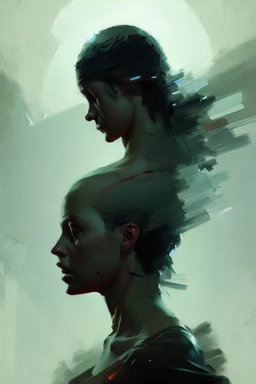 Image similar to an artistic painting of borderline personality disorder, midjourney, by greg rutkowski, artstation