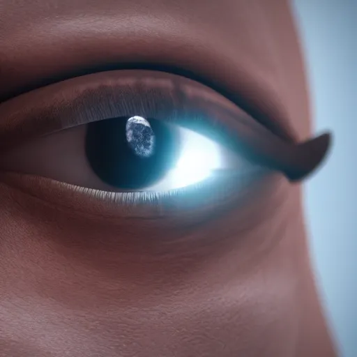 Prompt: eyeball containing the power of the universe, unreal engine 5, 8k, raytracing, perfect symmetry, insane detail, digital,