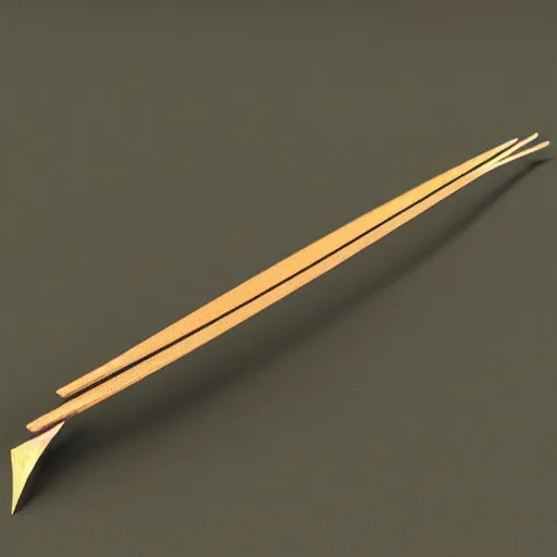 Image similar to complex 3 d model of a medieval bow, longbow, shortbow, composite bow