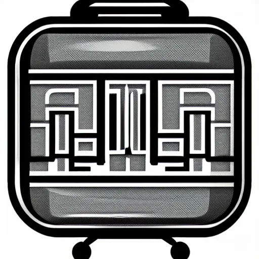 Image similar to icon vector logo of a suitcase, png,