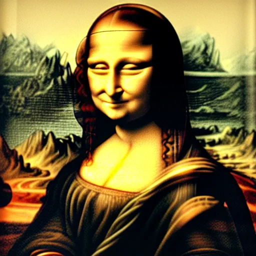 Image similar to X-ray footage of Mona Lisa, photo