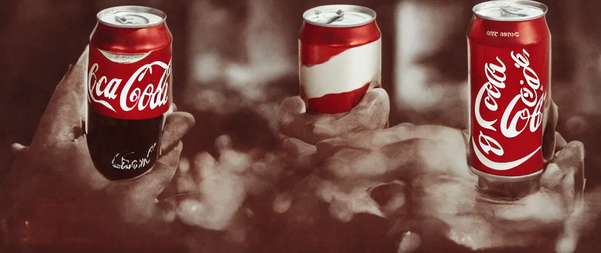 Prompt: coca cola nitro brown ad