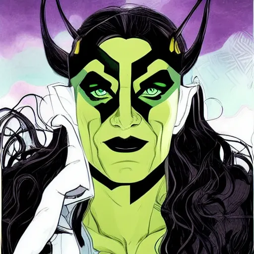 Image similar to !dream The artwork is conceptual artwork for a graphic novel that shows Loki, the god of mischief, in a variety of emotional states. Lee Garbett produced the artwork in 2015. The illustration is wonderfully detailed, and each expression on Loki's face is well captured.