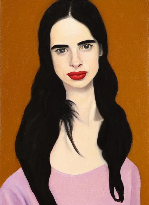 Prompt: oil painting by agnes lawrence pelton, portrait of emma roberts krysten ritter,