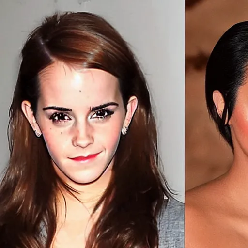 Image similar to emma watson mixed with kim kardashian