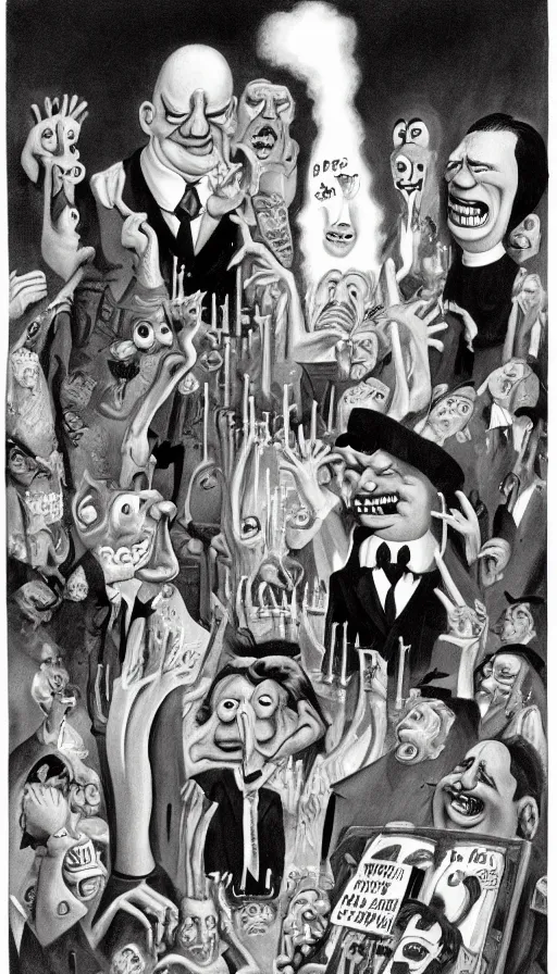 Image similar to rage, by charles addams