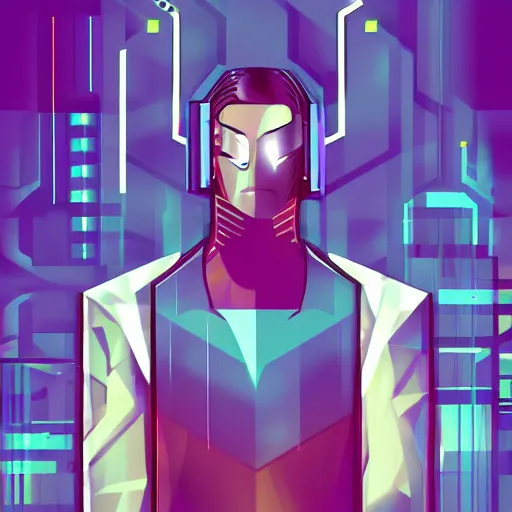 Prompt: cyber security engineer, lighting, sharp focus, in cyberpunk aesthetic, digital painting