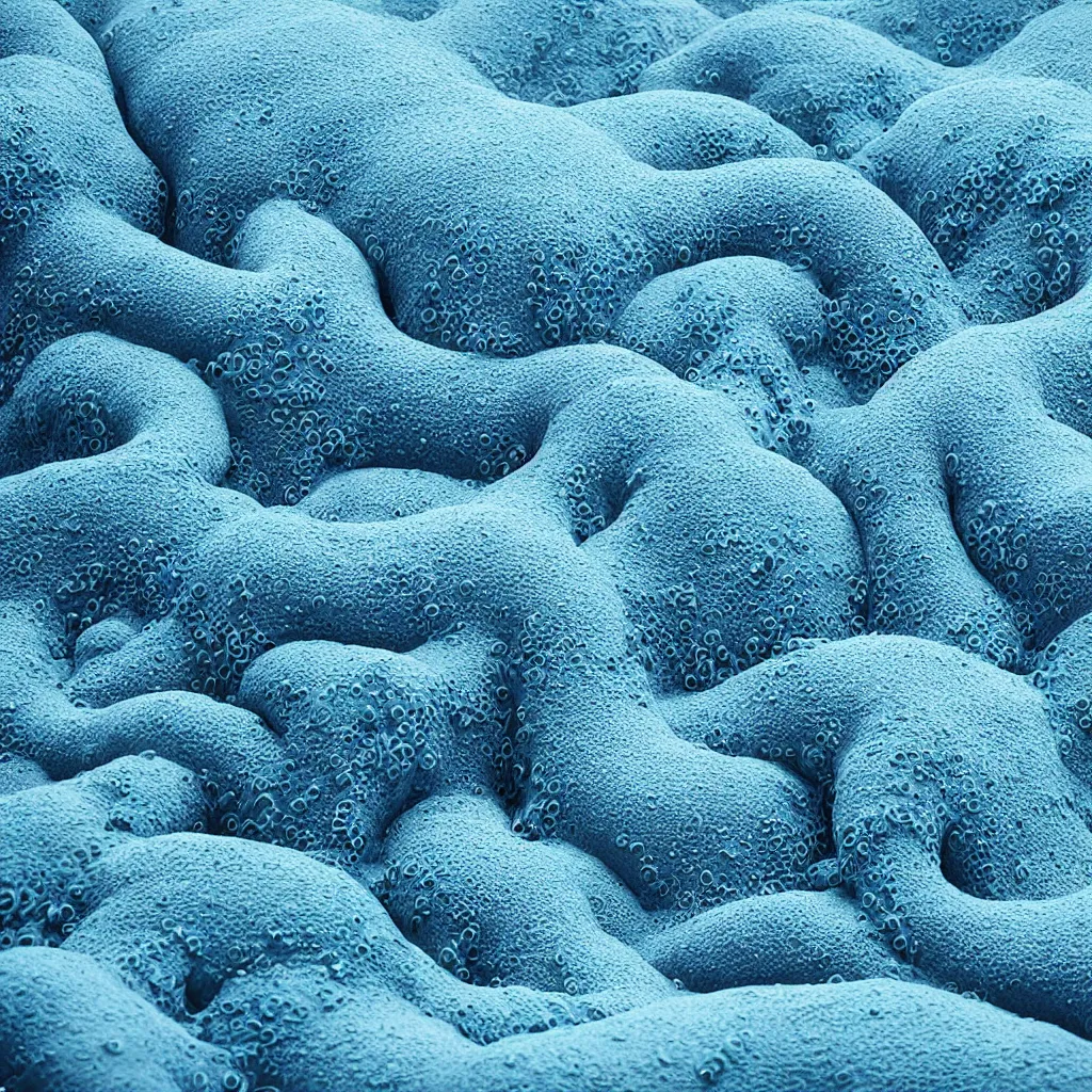 Prompt: organic sofa made of blue tentacles goo in the water, on a white background, maximum natural texture, warm illumination, cinematic alien futuristic atmosphere, in low fog, magical digital, 8k resolution, golden ratio, best color graded, vray beautiful, ambient occlusion, subsurface scatter, radiosity, hyper-realistic render