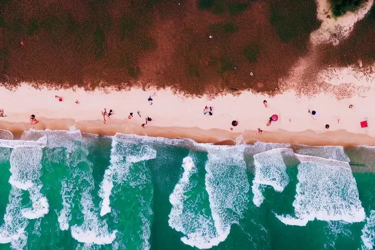 Image similar to drone shot of fire on the beach