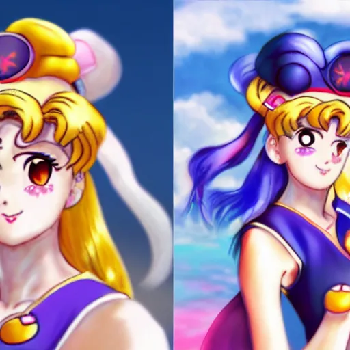 Prompt: photorealistic sailor moon