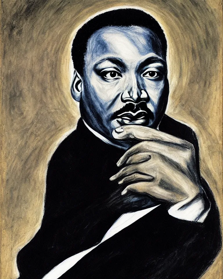 Image similar to martin luther king, jr. by el greco.