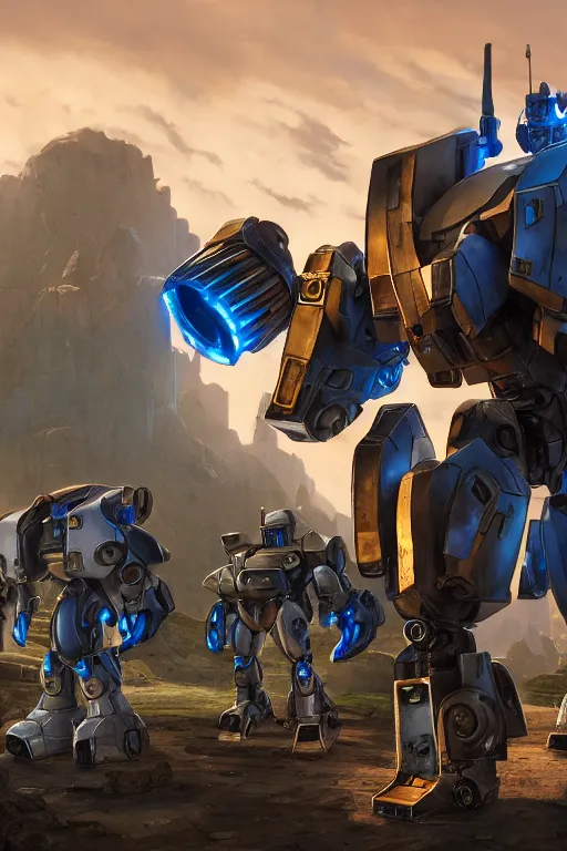 Image similar to mechwarrior 5 : mercenaries mech megaman transformer robot boss tank engine game octane render, 4 k, hd 2 0 2 2 3 d cgi rtx hdr style chrome reflexion glow fanart, global illumination ray tracing hdr fanart arstation by ian pesty by jesper ejsing pixar and disney unreal zbrush central hardmesh