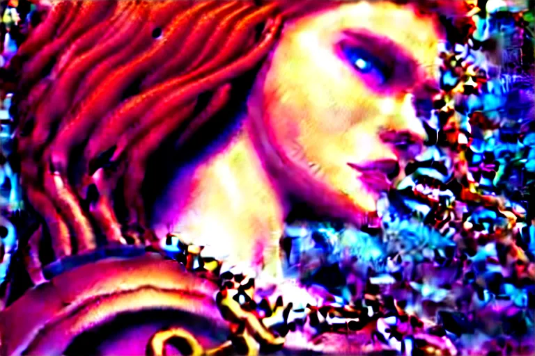 Image similar to Girl Warriorr fantasy, intricate, elegant, highly detailed, digital painting, artstation, concept art, addiction, chains, smooth, sharp focus, illustration, art by Ilja Repin, octane render, RPG_portrait