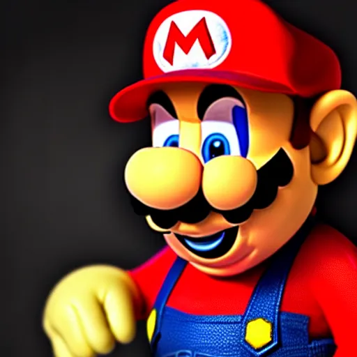 Prompt: uhd candid photo of hyperdetailed donald trump dressed as super mario. correct face, cinematic lighting, photo by annie leibowitz, and steve mccurry.
