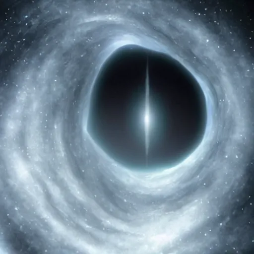 Image similar to watching the end of the universe from inside of a black hole