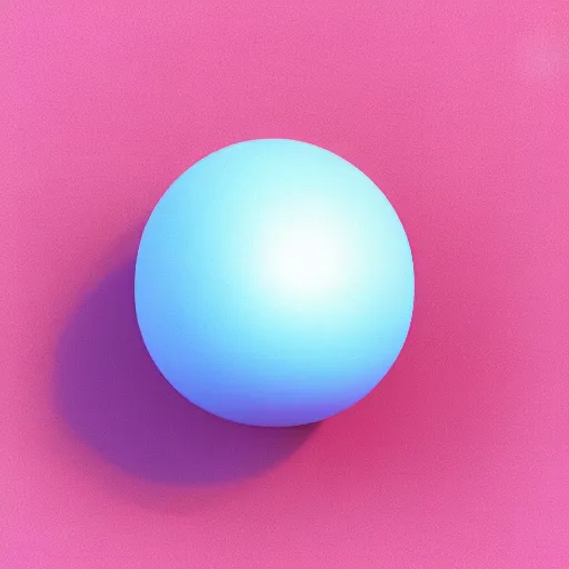 Image similar to 3 d render of a light blue and pink blob on a white background, blender, pastel colors, minimalistic