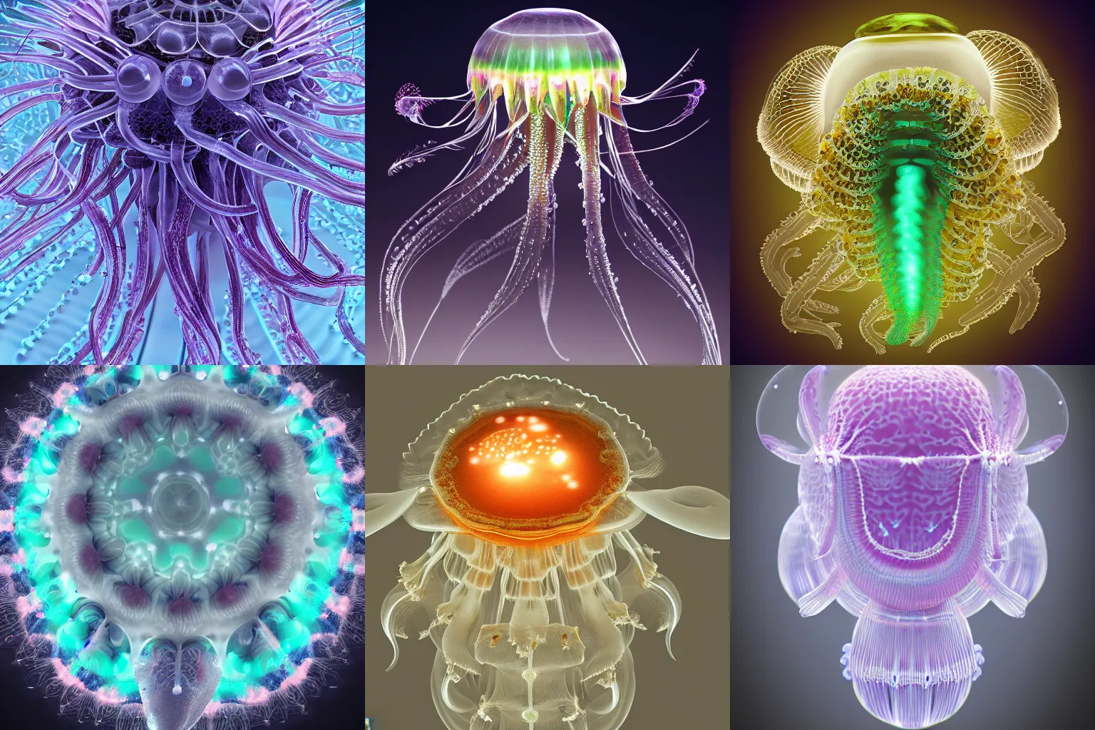 Prompt: intricate kuroneko oreimo, jellyfish bio-mechanical bio-luminescence, octane render, trending on artstation, hyper realism, 8k, fractals, pattern