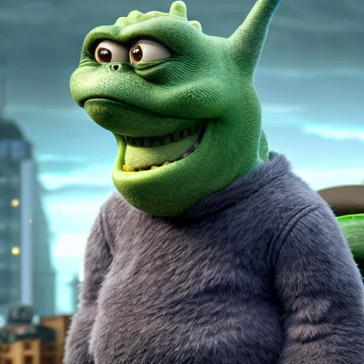 Image similar to mark zuckerberg godzilla yoda donkey kong pikachu yeti shrek super mario homer groot waluigi darth vader mike wazowski, highly detailed, extremely high quality, hd, 4 k, 8 k, professional photographer, 4 0 mp, lifelike, top - rated, award winning, cinematic, realistic, detailed lighting, detailed shadows, sharp, no blur, edited, corrected, trending