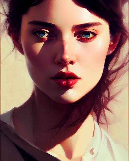 Prompt: stylized portrait of an artistic pose, composition, young ellie williams, realistic shaded, fine details, realistic shaded lighting poster by ilya kuvshinov, magali villeneuve, artgerm, jeremy lipkin and michael garmash and rob rey