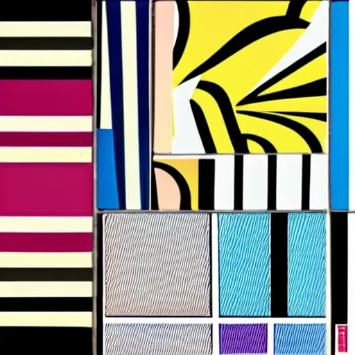 Image similar to roy lichtenstein color palette