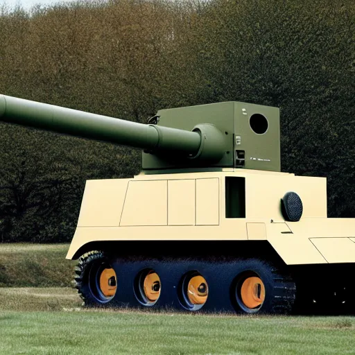 Image similar to jonathan ive dieter rams self propelled howitzer