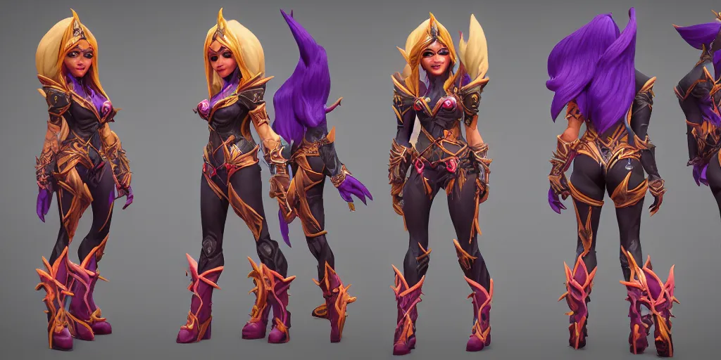 Prompt: Character sheet of Valeera (World of Warcraft). 3d render, octane render, game art, realistic, highly detailed, trending on artstation, 4k, trending on artstation, pixar, cgsociety, unreal engine 5, redshift render, trending on artstation, blender, behance, cg