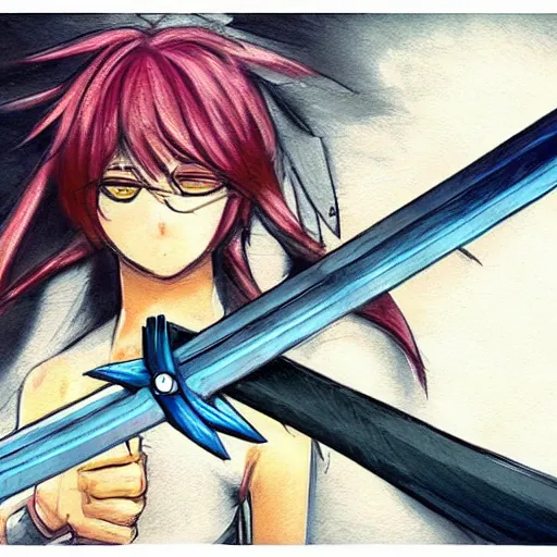 Lightning anime sword guy 