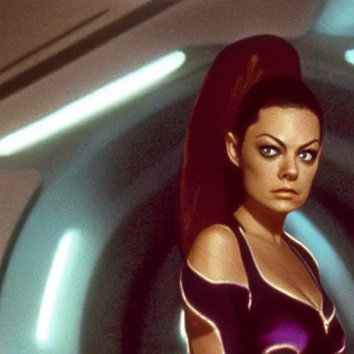 Image similar to A still of Mila Kunis as Seven of Nine in Star Trek: Voyager (1995)