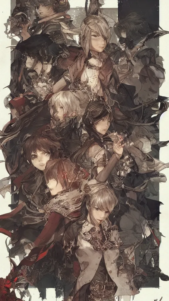 Image similar to character illustration by Akihiko yoshida