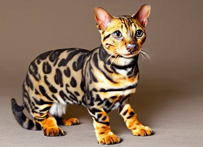 Image similar to Dachshund as a bengal cat