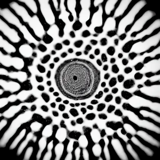 Image similar to zoomed in lilypad, award winning black and white photography