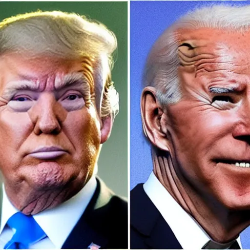 Prompt: trump biden combined into one person