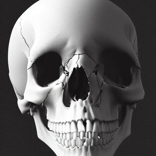 Image similar to rear view human skull, photoreal, 4 k