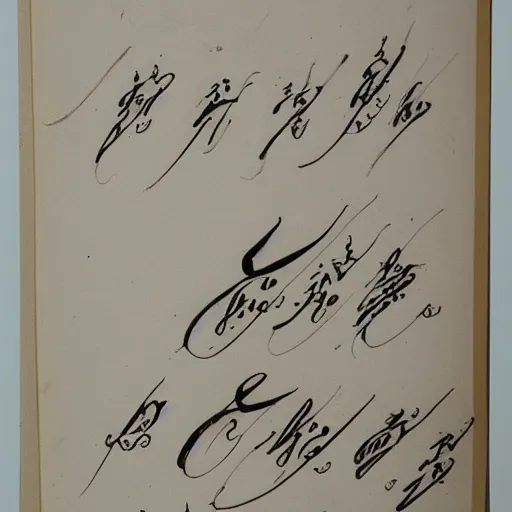 Prompt: beautiful English calligraphy