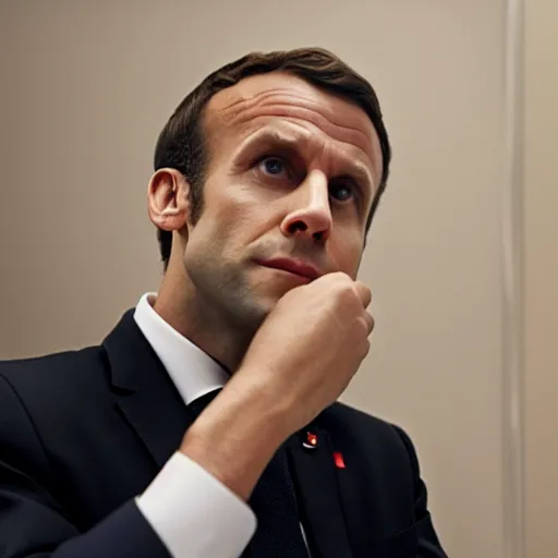 Prompt: film still Emmanuel Macron in the big short (2015)