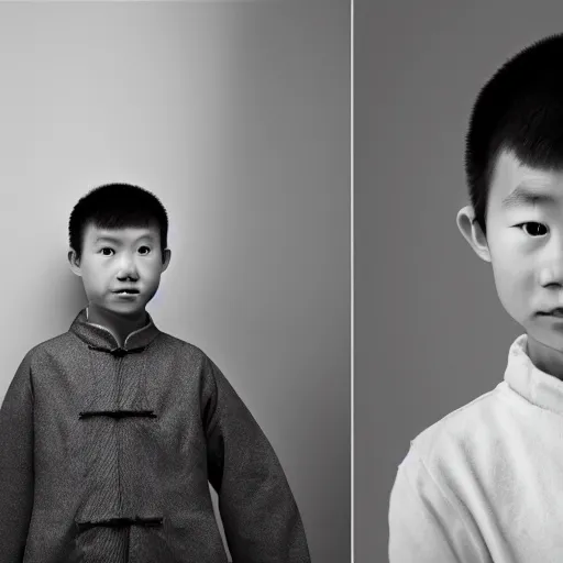 Prompt: a chinese boy, portrait photography, golden ratio, cinematography composition