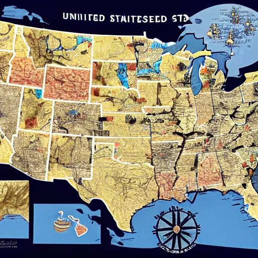 Image similar to Map resembling the United States