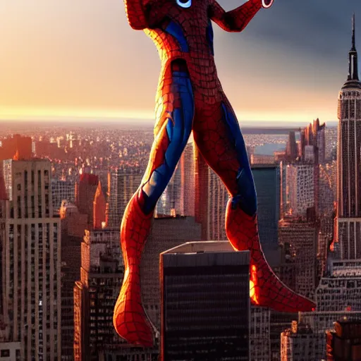 Prompt: dramatic movie poster of steve vai as marvel hero standing on top of a new york city skyscraper, octane render, artstation, weta, pixar, disney, soft, decadent, lustrous, epic, alluring