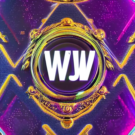 Image similar to a and w vaporwave logo, digital art, cosmic, 3 d high definition, trending on art station, photorealistic, high resolution, 8 k, octane, hyper detailed, insane details, intricate, elite, ornate, elegant trend, highly detailed and intricate, sharp focus, photography, unreal engine