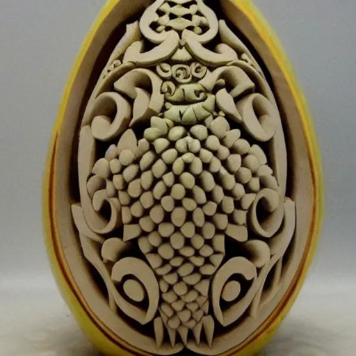 Image similar to intricate avocado carving bird pattern, detailed, artstation, pinterest