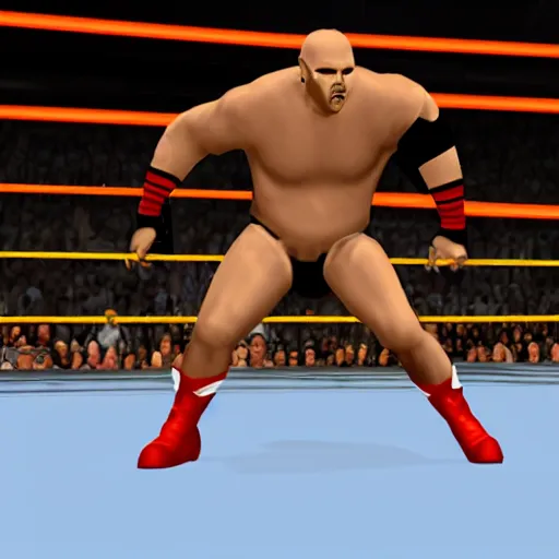 Image similar to WWE wrestling, PS2 game screenshot